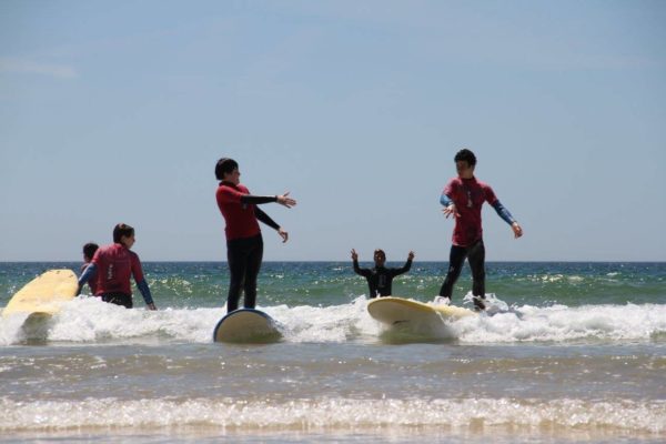 Session surf Portimao groupe REGARDS