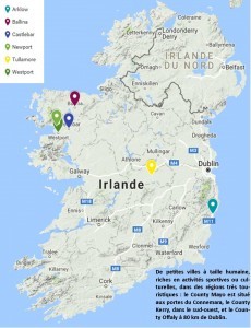 Carte sejour linguistique famille irlande